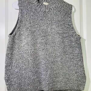J. Crew Charcoal Knit Sleeveless Sweater